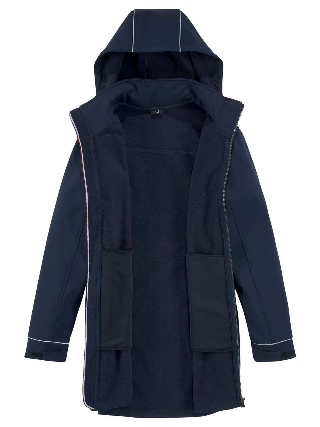 Парка с капюшоном и светоотражающими деталями Große Größen