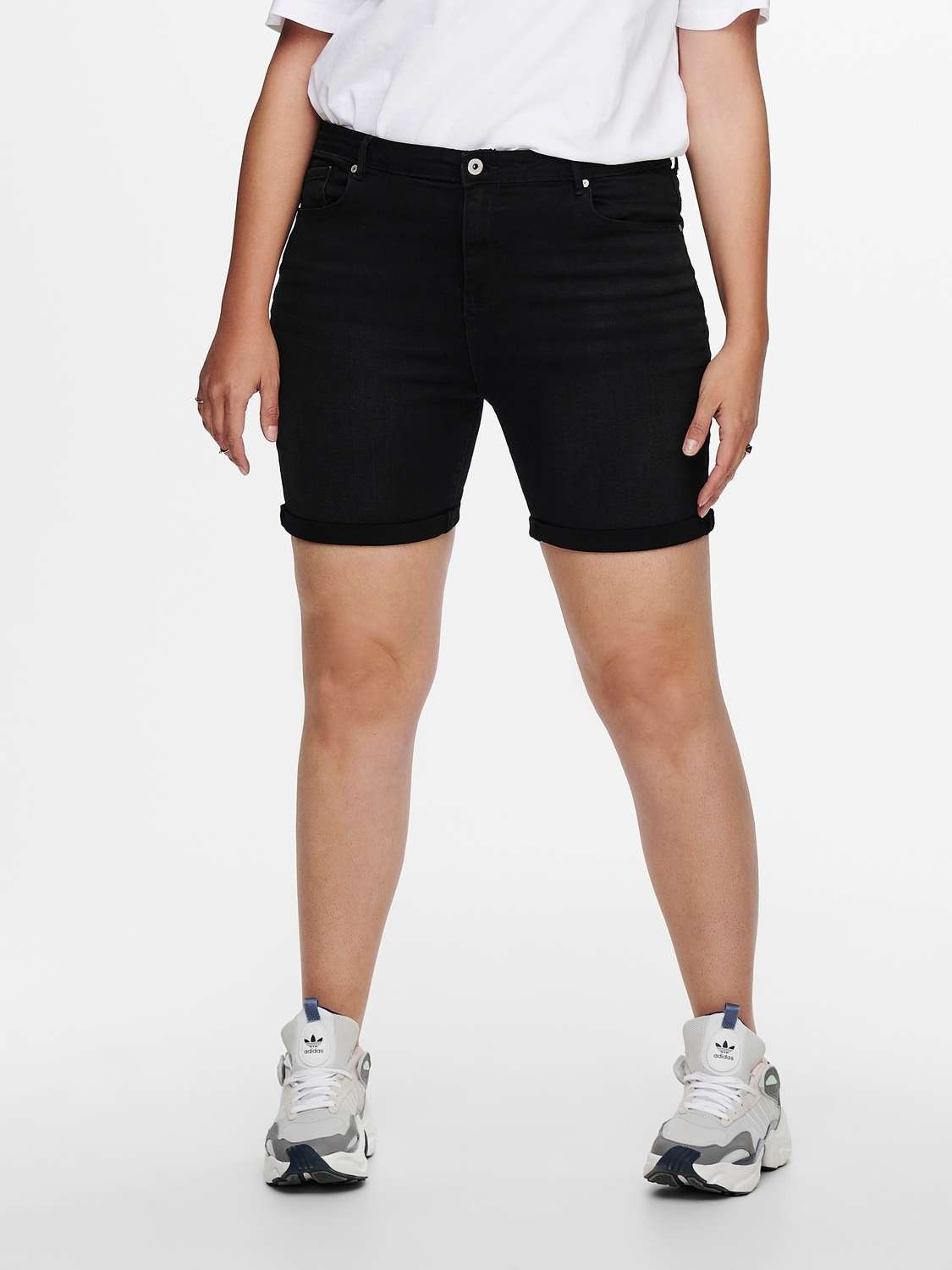 Джинсовые шорты с узкой манжетой CARLAOLA HW SHORTS AZG573 DNM