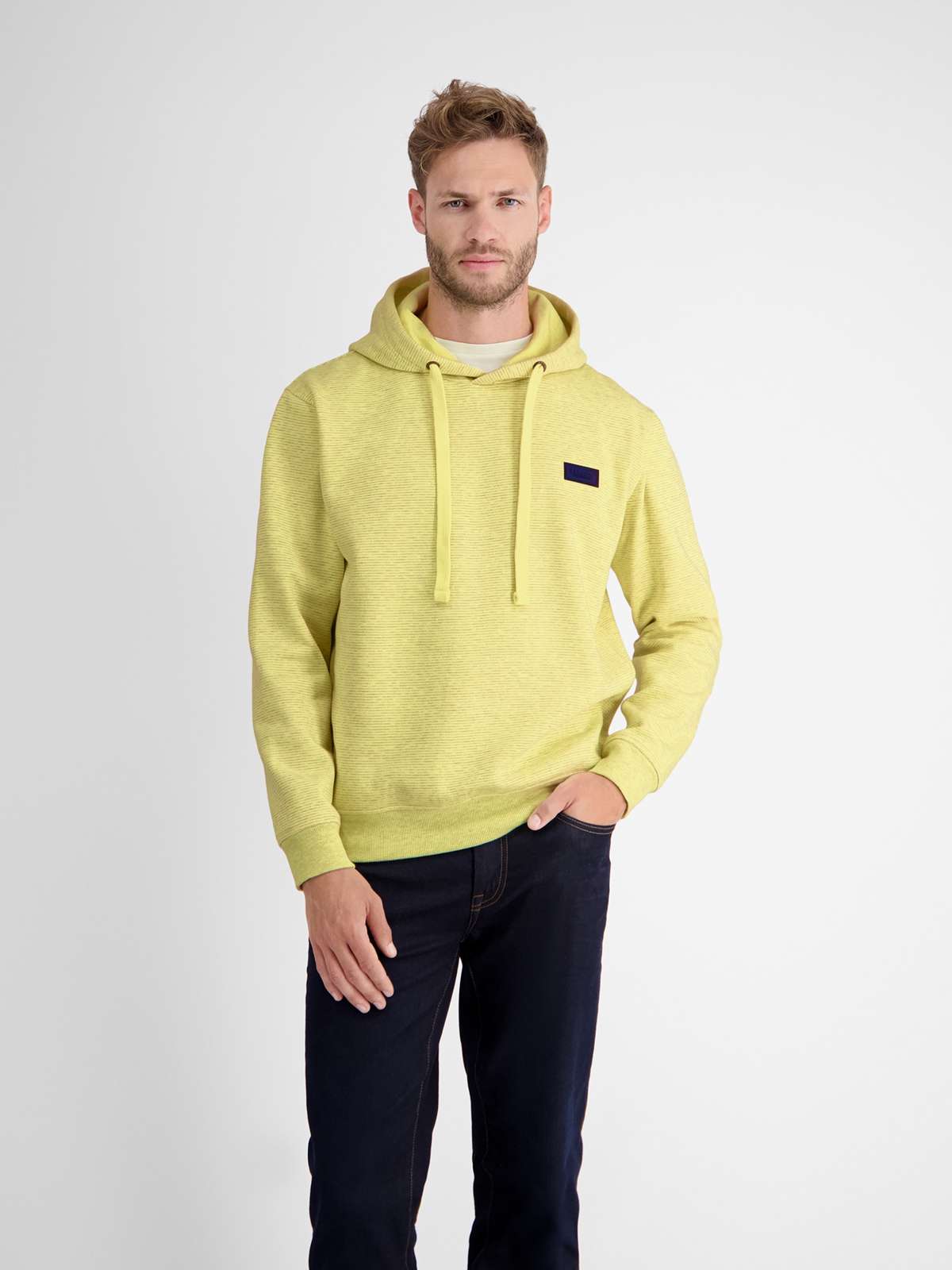 Толстовка с капюшоном LERROS Sweat-Hoodie in weicher Strukturqualitat