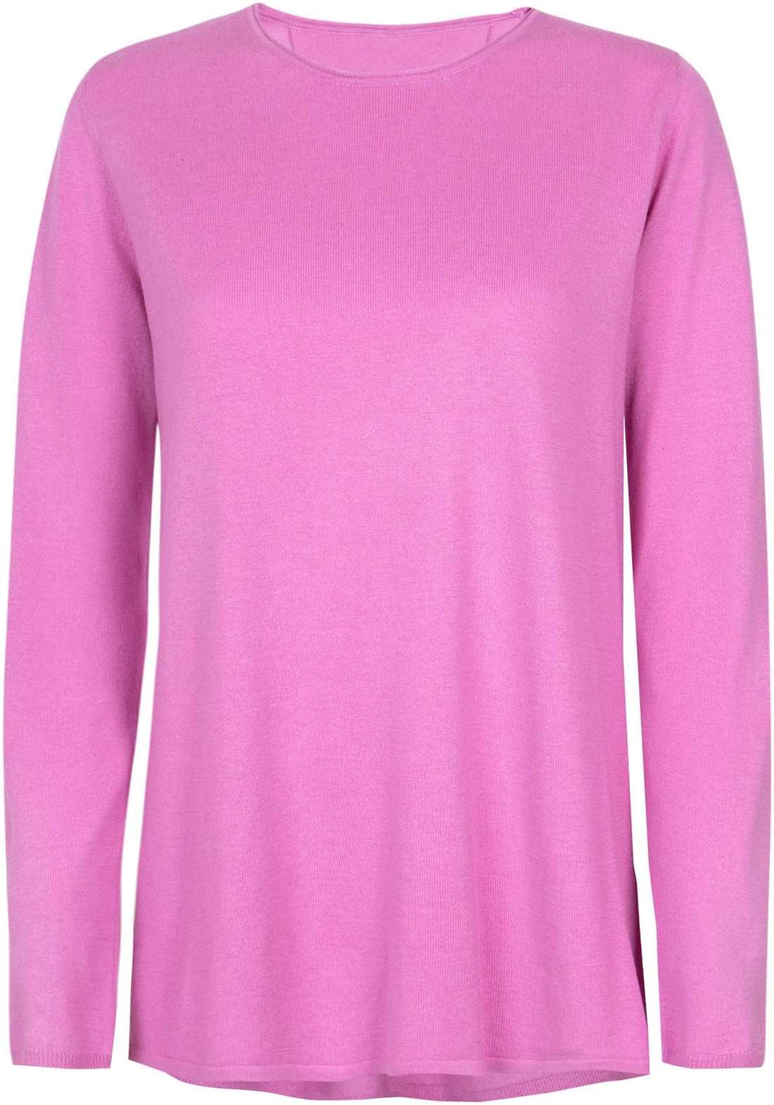 Свитер с круглым вырезом и закругленным краем Pullover LahelaEP