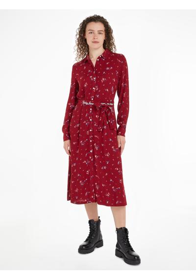 Платье-рубашка TJW FLORAL BELT SHIRT DRESS EXT