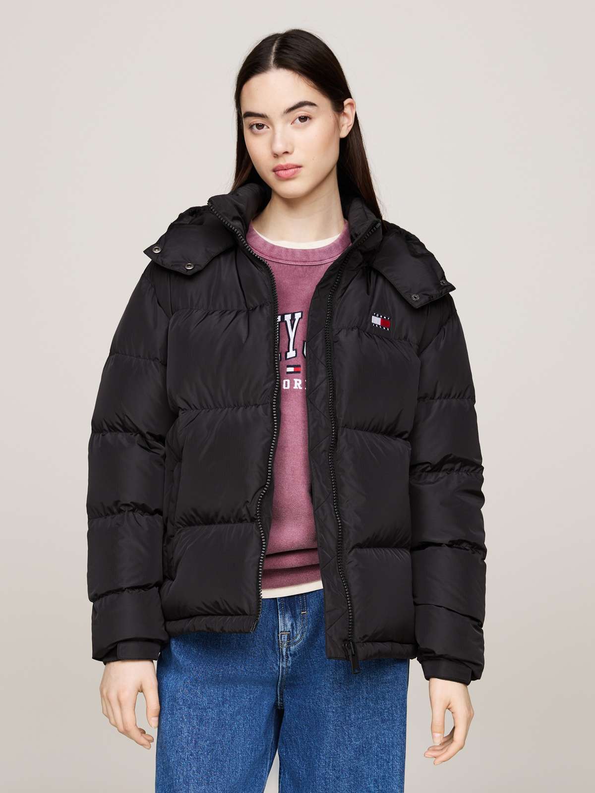 Стеганая куртка с капюшоном с вышитым логотипом TJW ALASKA PUFFER EXT