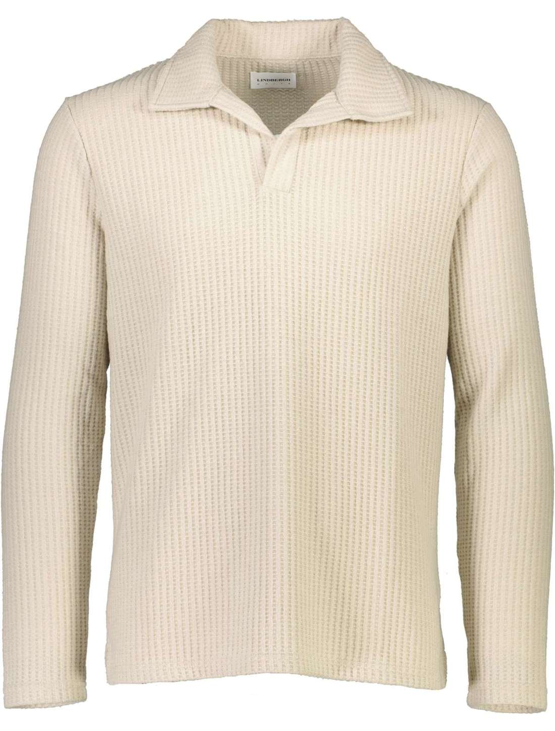 Рубашка-поло с длинными рукавами и элегантным воротником.