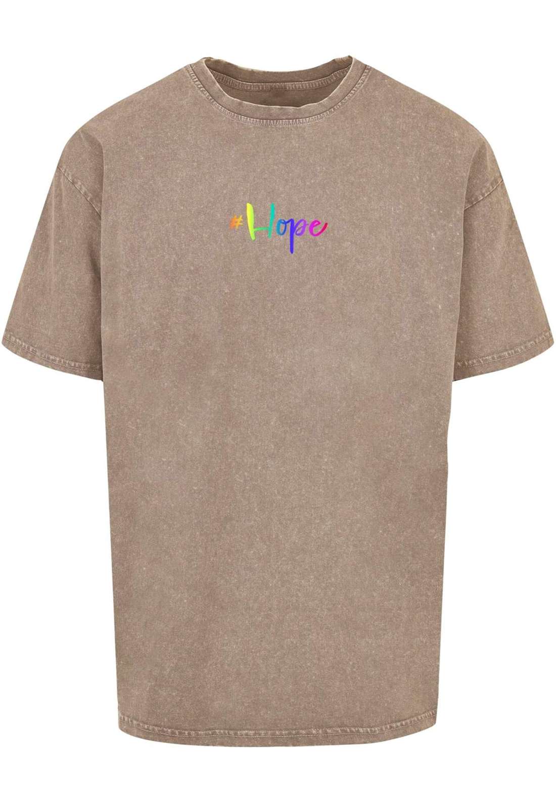 футболка Herren Hope Rainbow Acid Washed Heavy Oversized Tee