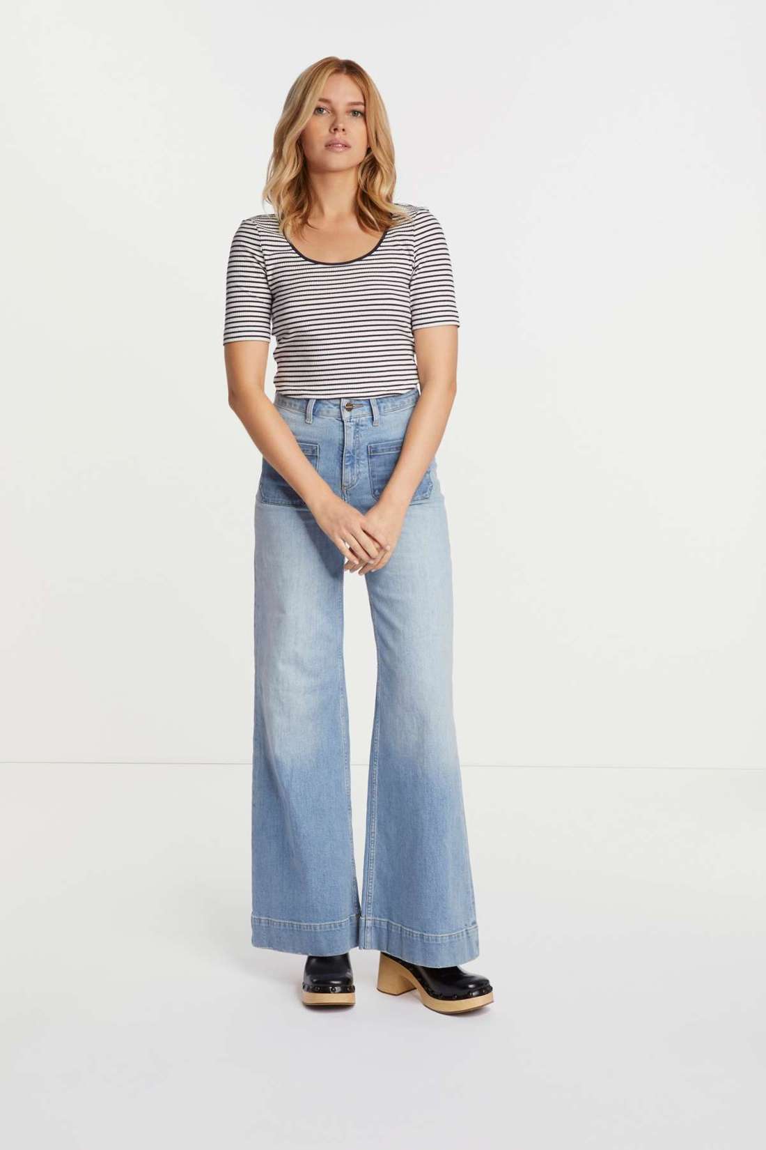 рубашка с круглым вырезом