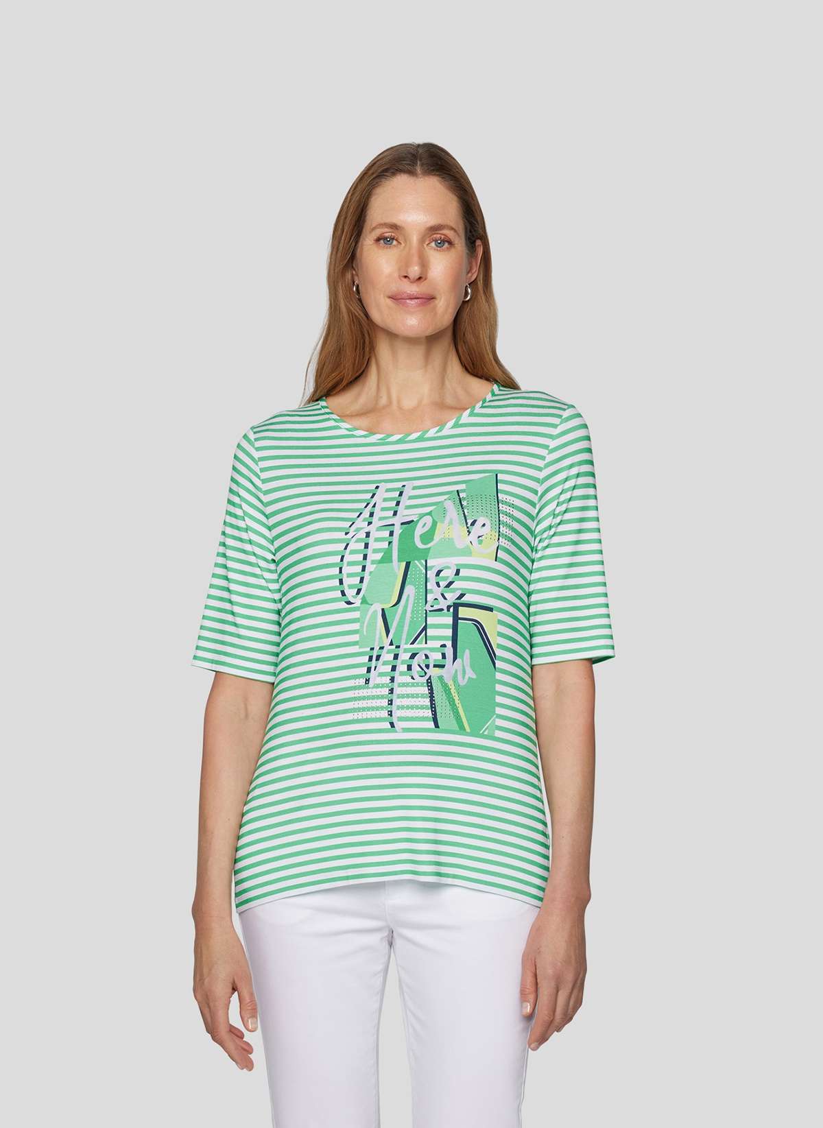 Рубашка с принтом T-Shirt mit Wording