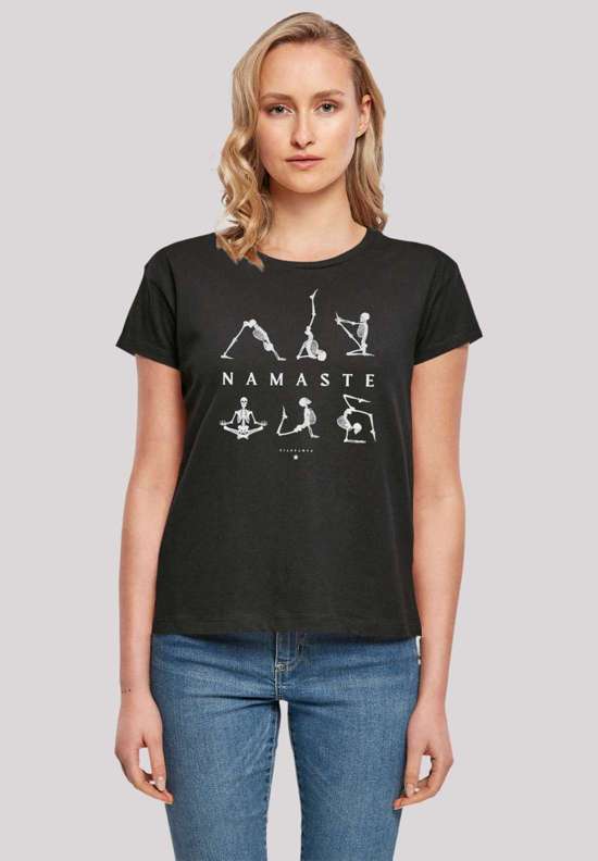 футболка Namaste Yoga Skelett Halloween