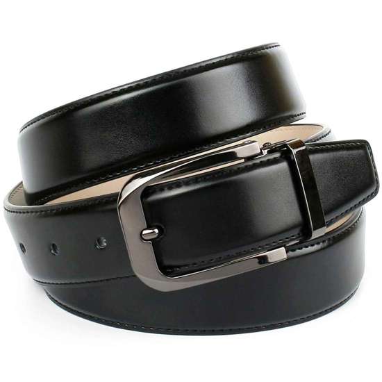 Кожаный ремень к деловому наряду