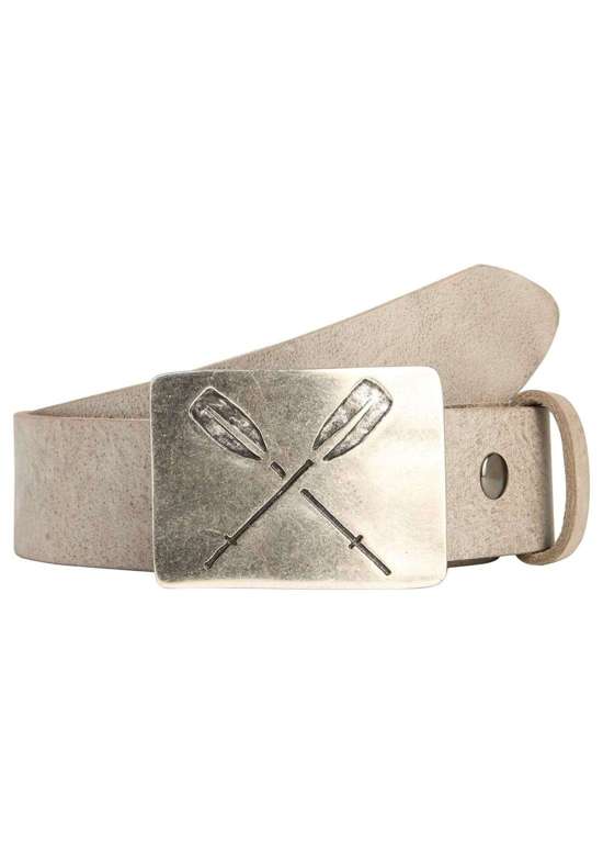 Кожаный ремень со сменной застежкой. Paddel Silber