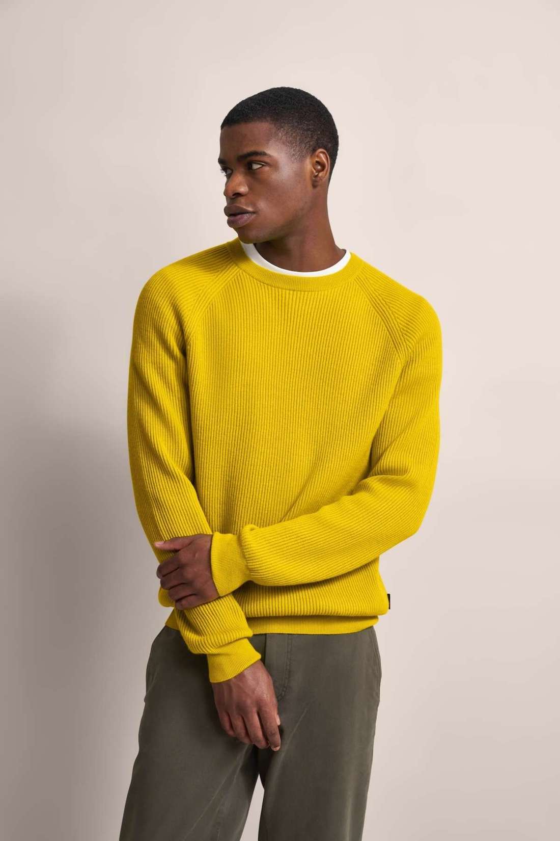 Структурный свитер с круглым вырезом