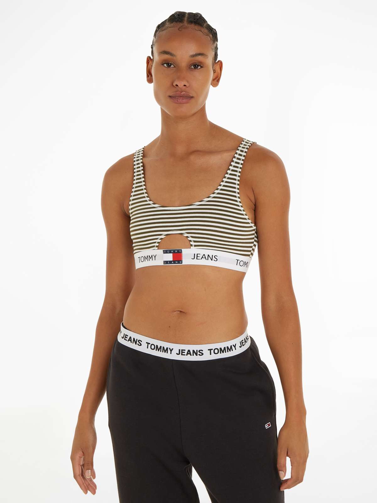 Бюстгальтер-бралетт в полоску KEYHOLE BRALETTE PRINT