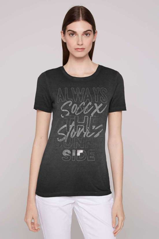 рубашка с круглым вырезом