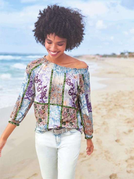 рубашка с рукавом 3/4 Druck-Shirt