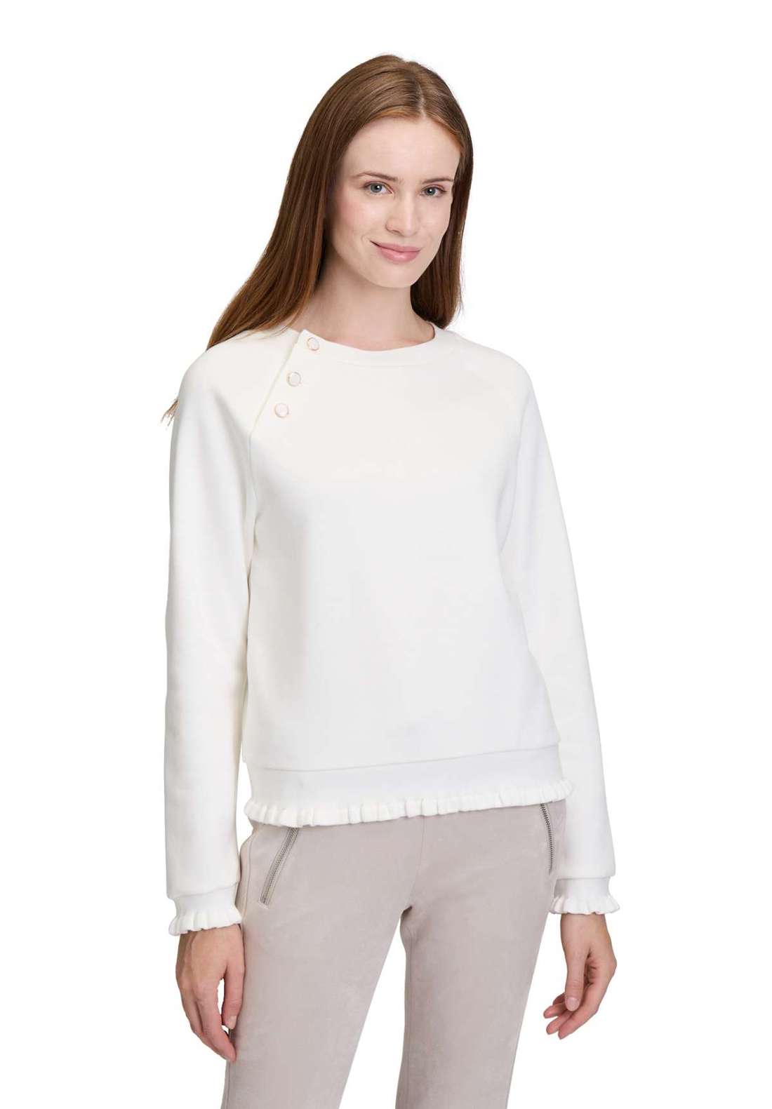 толстовка Sweatshirt mit Rippbündchen