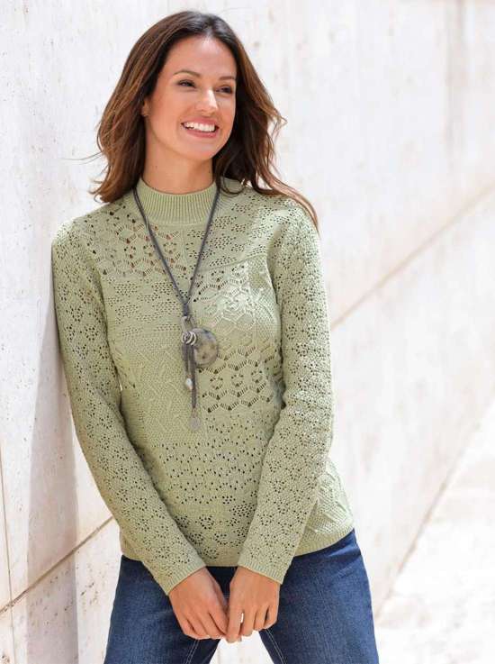 Ажурный свитер Pullover