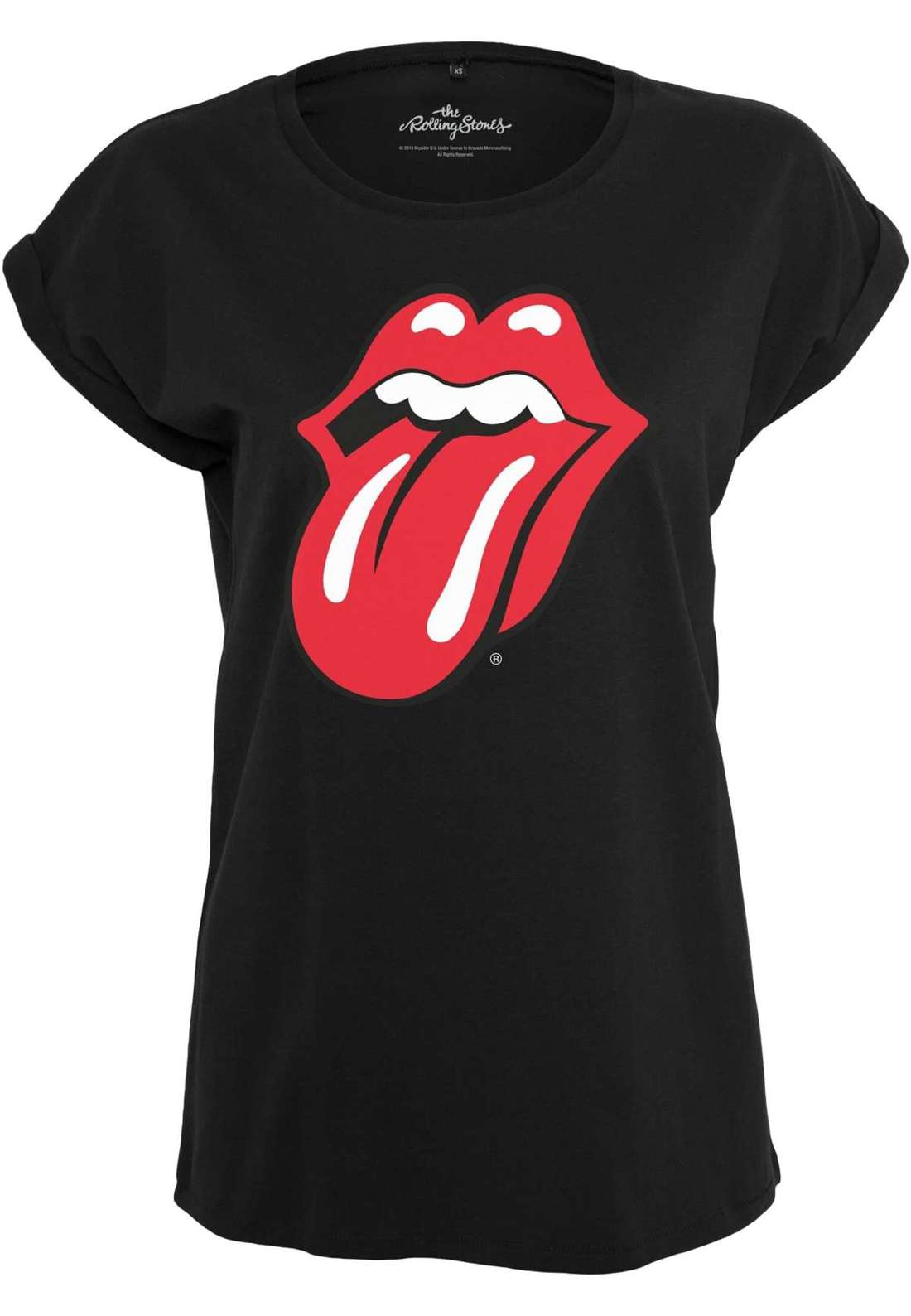 Рубашка с коротким рукавом Damen Ladies Rolling Stones Tongue Tee