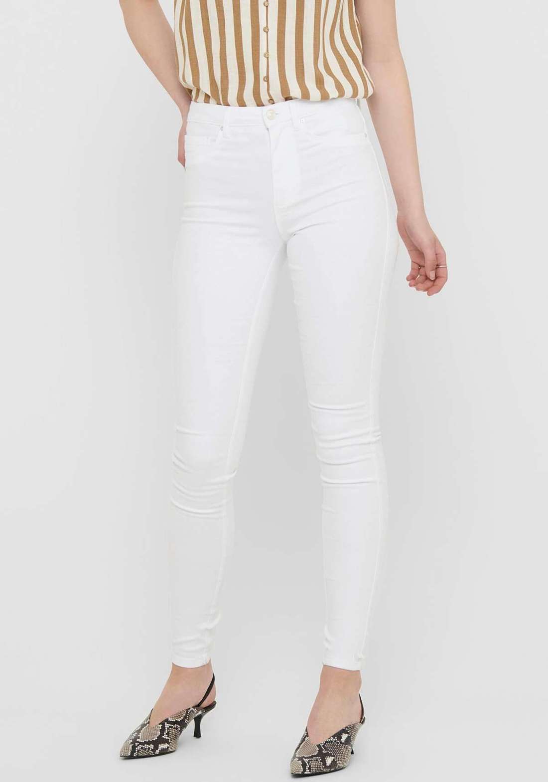 Джинсы скинни ONLROYAL HW SK JEANS DNM WHITE NOOS
