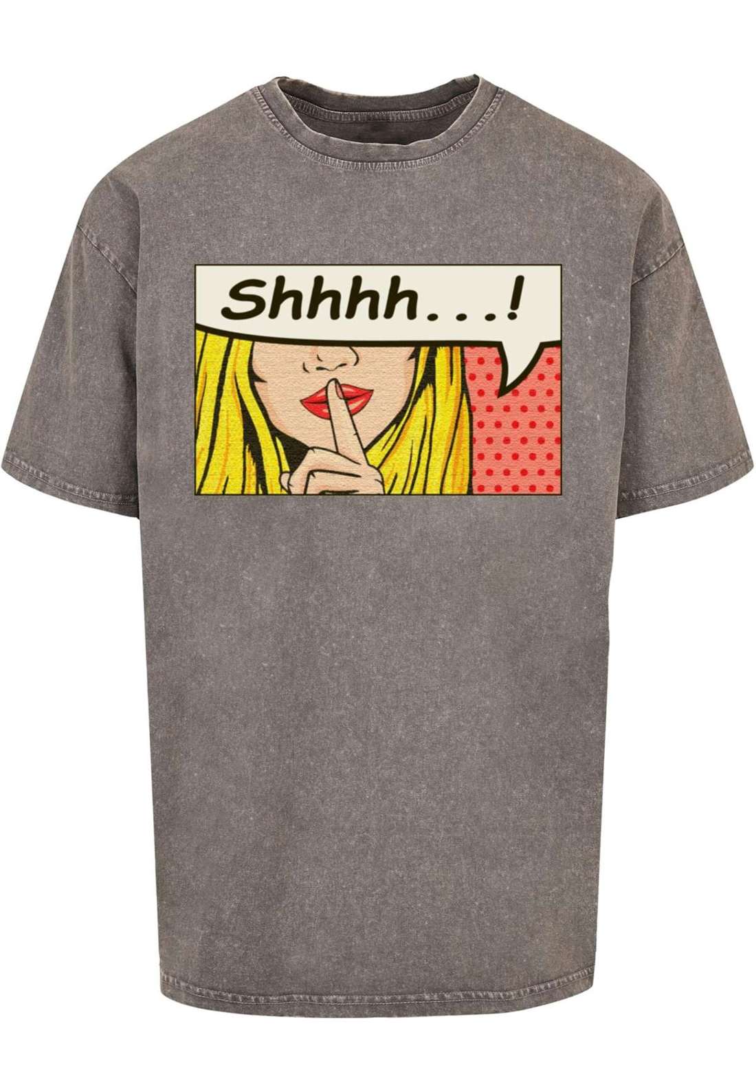 футболка Herren Silent Sign Comic Acid Washed Oversized Tee