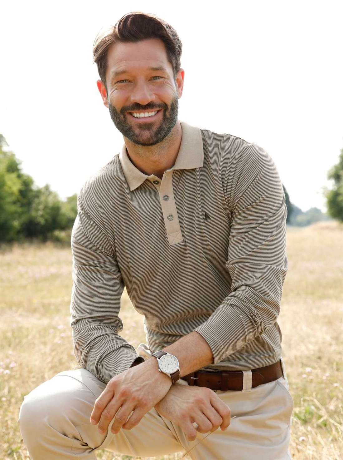 рубашка поло Langarm-Shirt