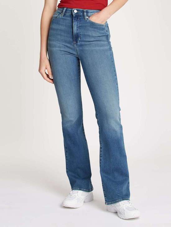 Расклешенные джинсы с... Tommy Jeans SYLVIA - High waist - Flared Denim Jeans