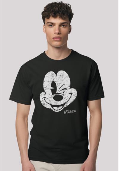 футболка Disney Micky Maus Gesicht Vintage Look