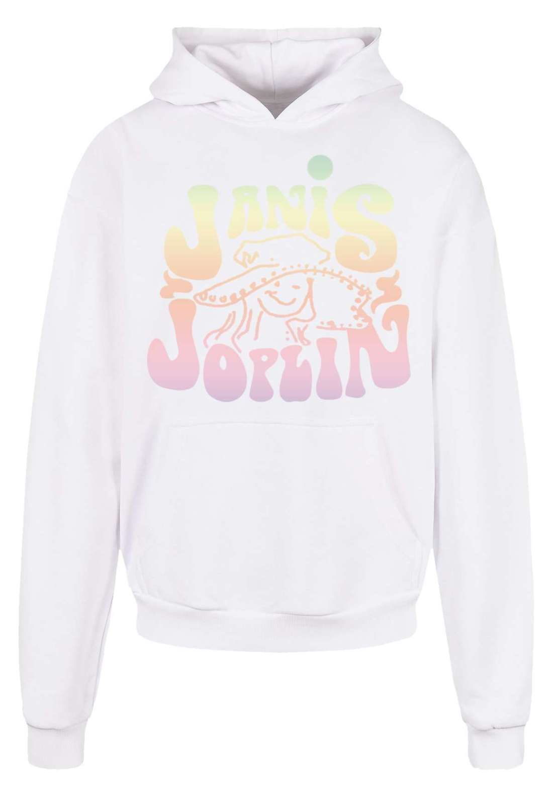 Толстовка с капюшоном PLUS SIZE Janis Joplin Pastel Logo