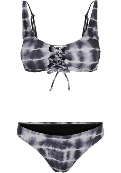 Танкини на косточках Urban Classics Damen Ladies Lace Up Tie Dye Bikini