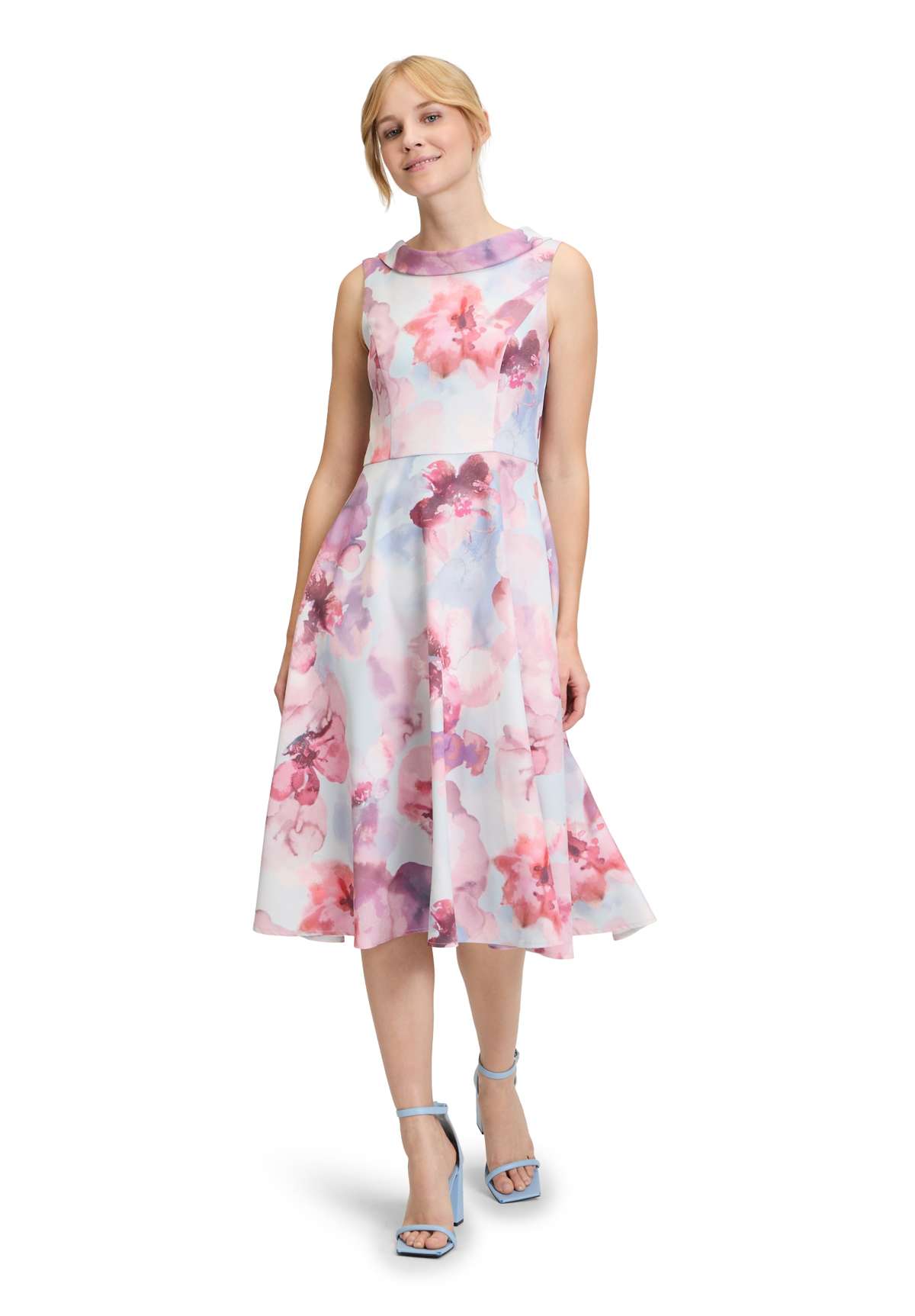 Коктейльное платье Cocktailkleid mit Blumenprint