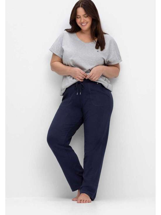 Релаксационные брюки прямого кроя. Große Größen
