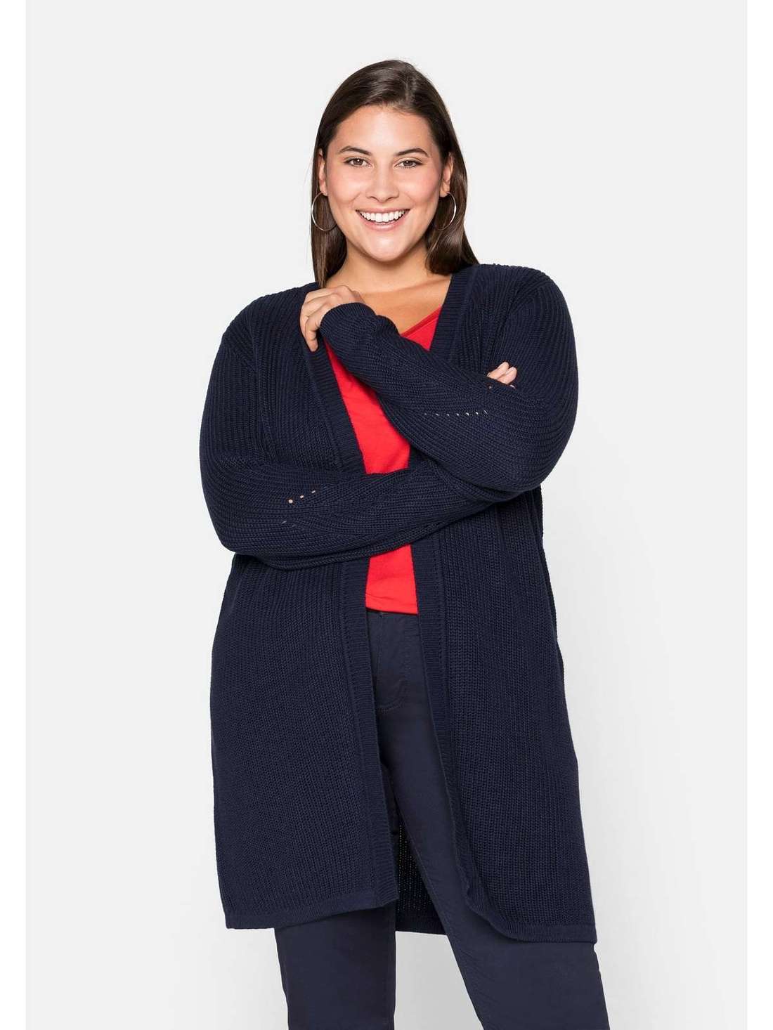 Длинный кардиган Große Größen