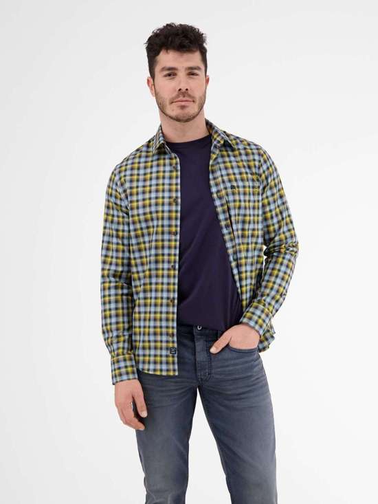 Рубашка в клетку LERROS Karohemd in Twillqualität