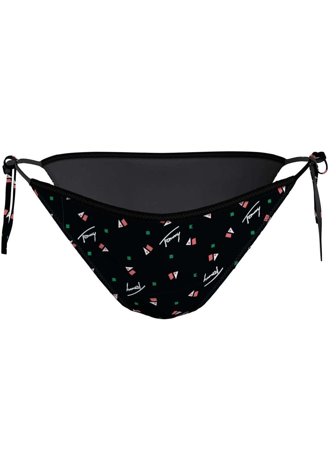 Плавки бикини с изящной надписью-логотипом STRING SIDE TIE PRINT