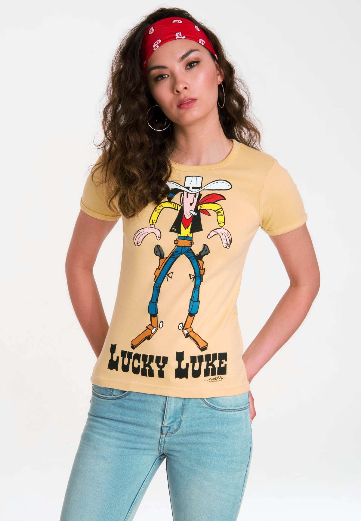Футболка с лицензионным оригинальным дизайном Lucky Luke Showdown