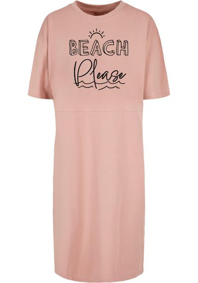 Платье-рубашка Damen Ladies Beach Please Oversized Slit Tee Dress
