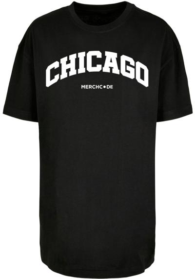 футболка Damen Ladies Chicago Wording - Oversized Boyfriend Tee