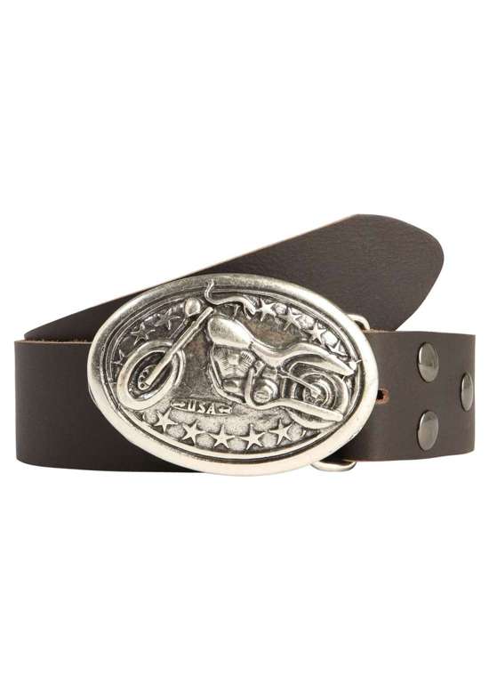 Кожаный ремень со сменной застежкой. Bike