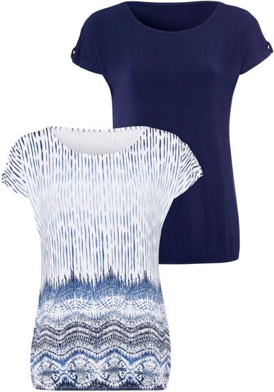 футболка mit kleinem Cut-Out am Armel