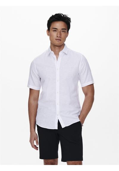 Рубашка с коротким рукавом ONSCAIDEN SS SOLID LINEN SHIRT NOOS