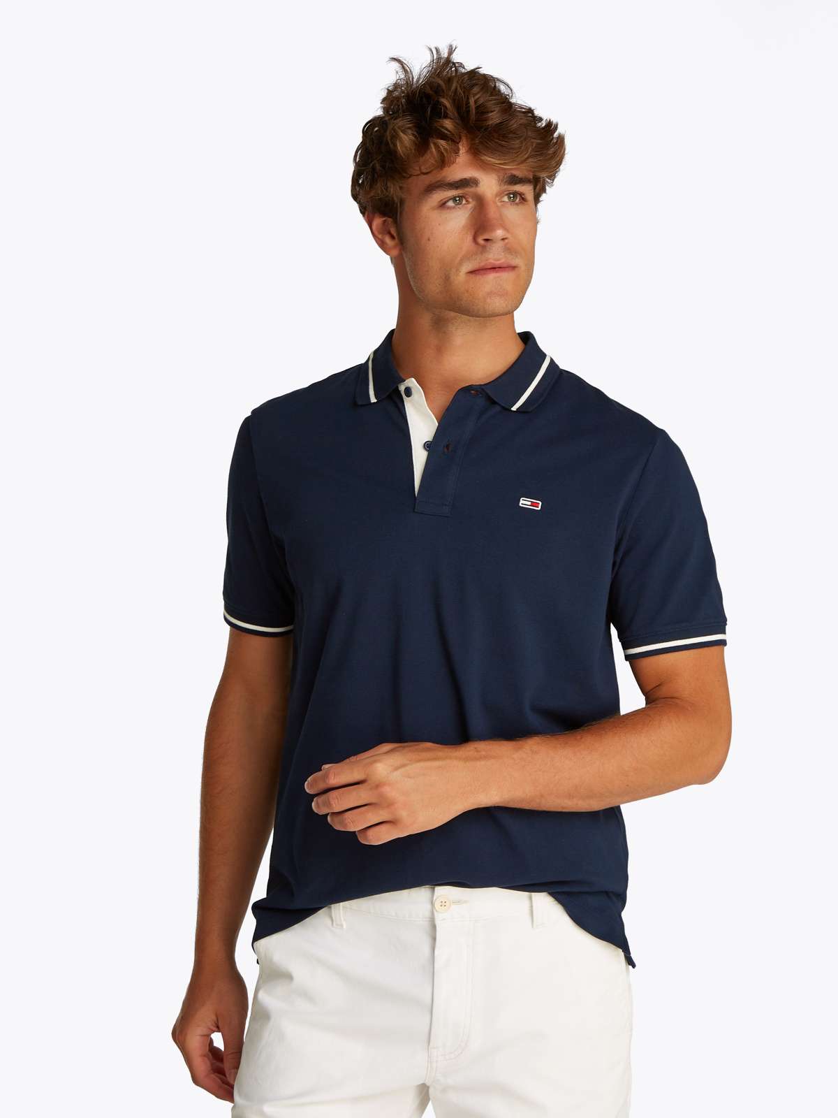 Рубашка-поло с полосками TJM REG TIPPED POLO