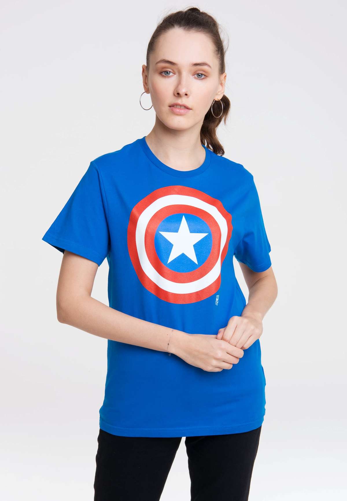 Футболка с логотипом Капитана Америки Marvel Comics