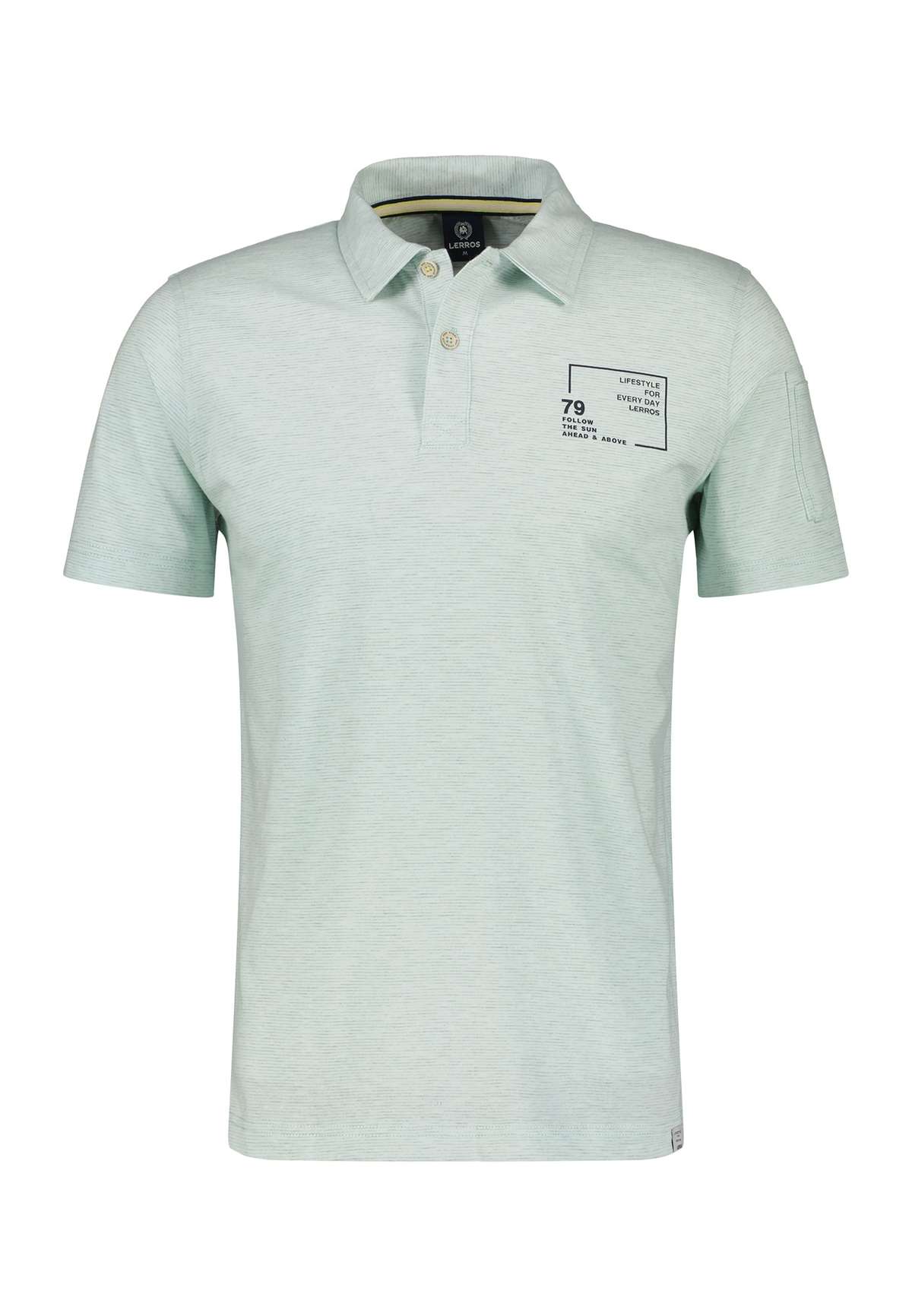 рубашка поло LERROS Poloshirt mit Finelinerstreifen, washed