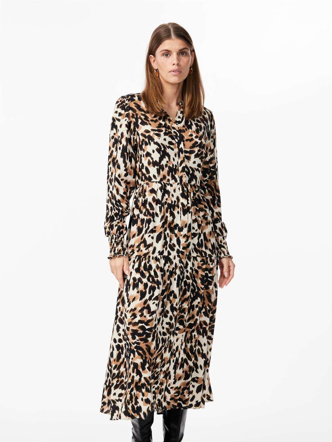 Платье макси с воланом YASALIRA LS LONG SHIRT DRESS S. NOOS