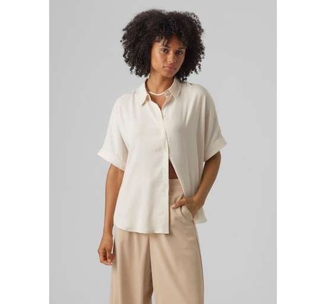 Блузка с короткими рукавами VMKATRINE S/S OVERSIZED SHIRT WVN NOOS