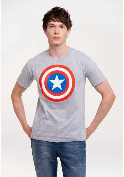 Футболка с лицензионным принтом Marvel Comics - Captain America Logo