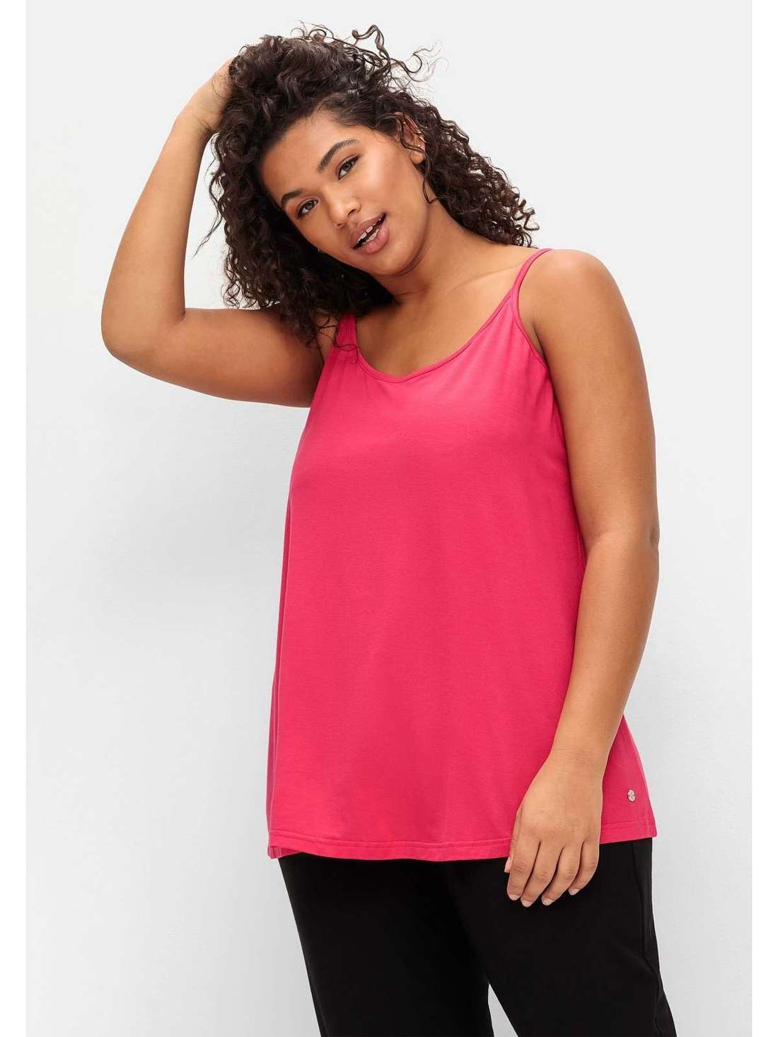 Майка со скрещенными бретелями сзади. Große Größen