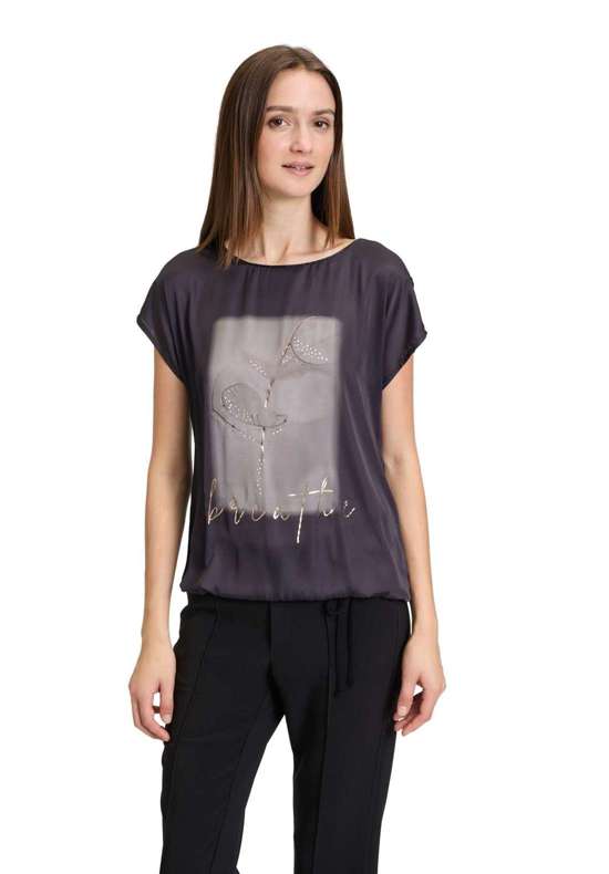 футболка Printshirt mit Tunnelzug