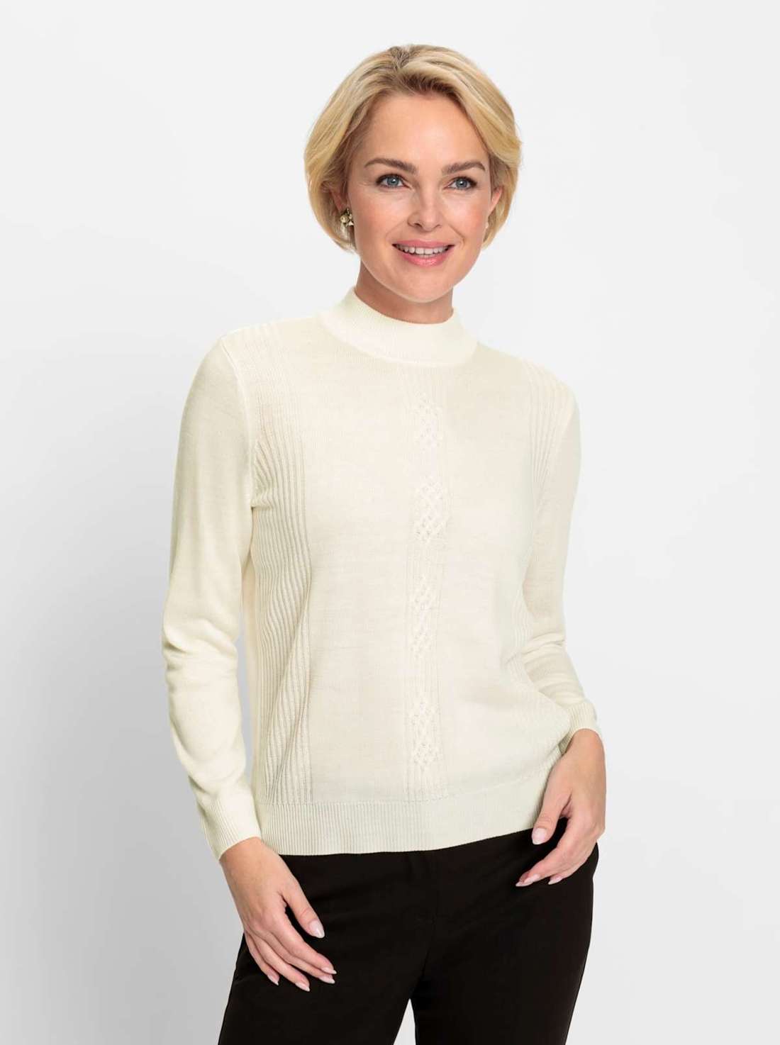 Свитер с воротником-стойкой Pullover