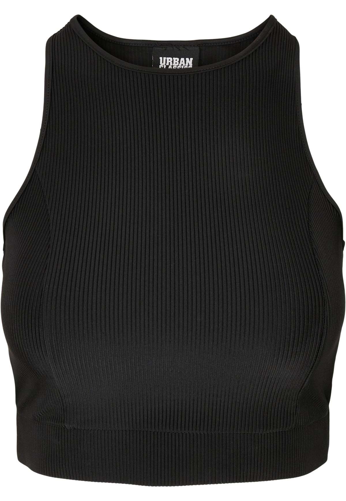 Спортивный бюстгальтер Urban Classics Damen Ladies Cropped Shiny Rib Top