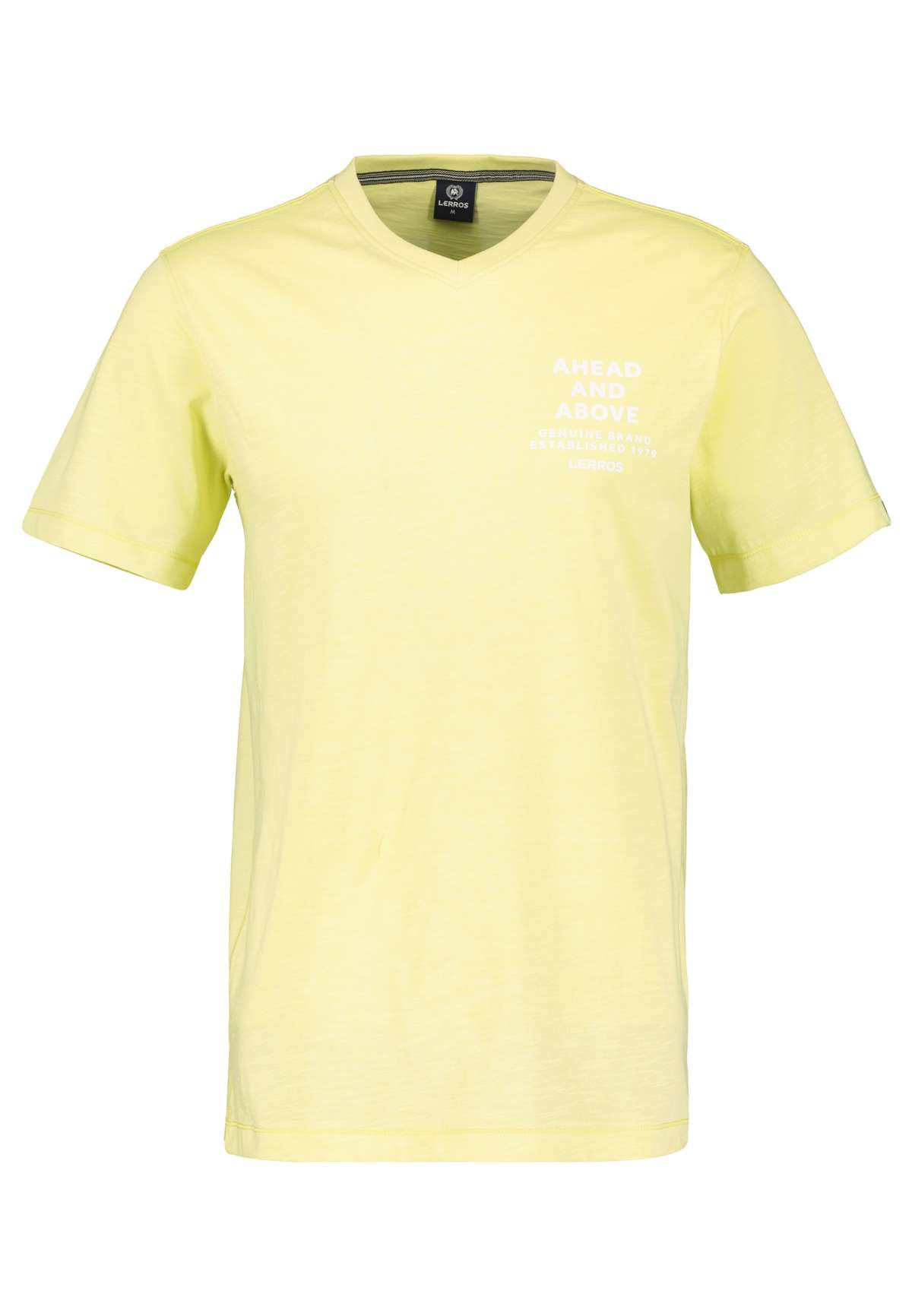 футболка LERROS V-Neck-Shirt mit Brustprint