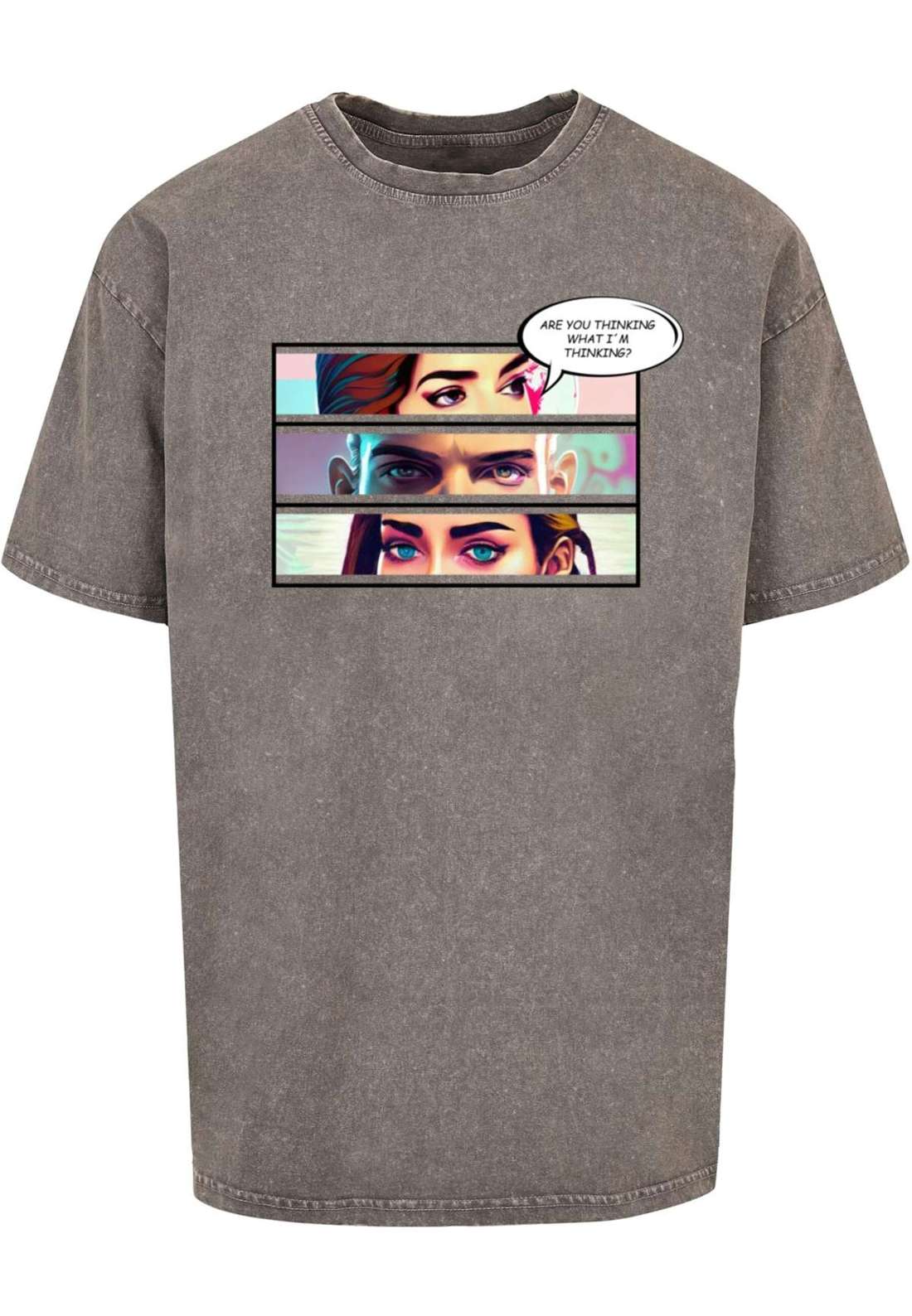 футболка Herren Thinking Comic Acid Washed Oversized Tee